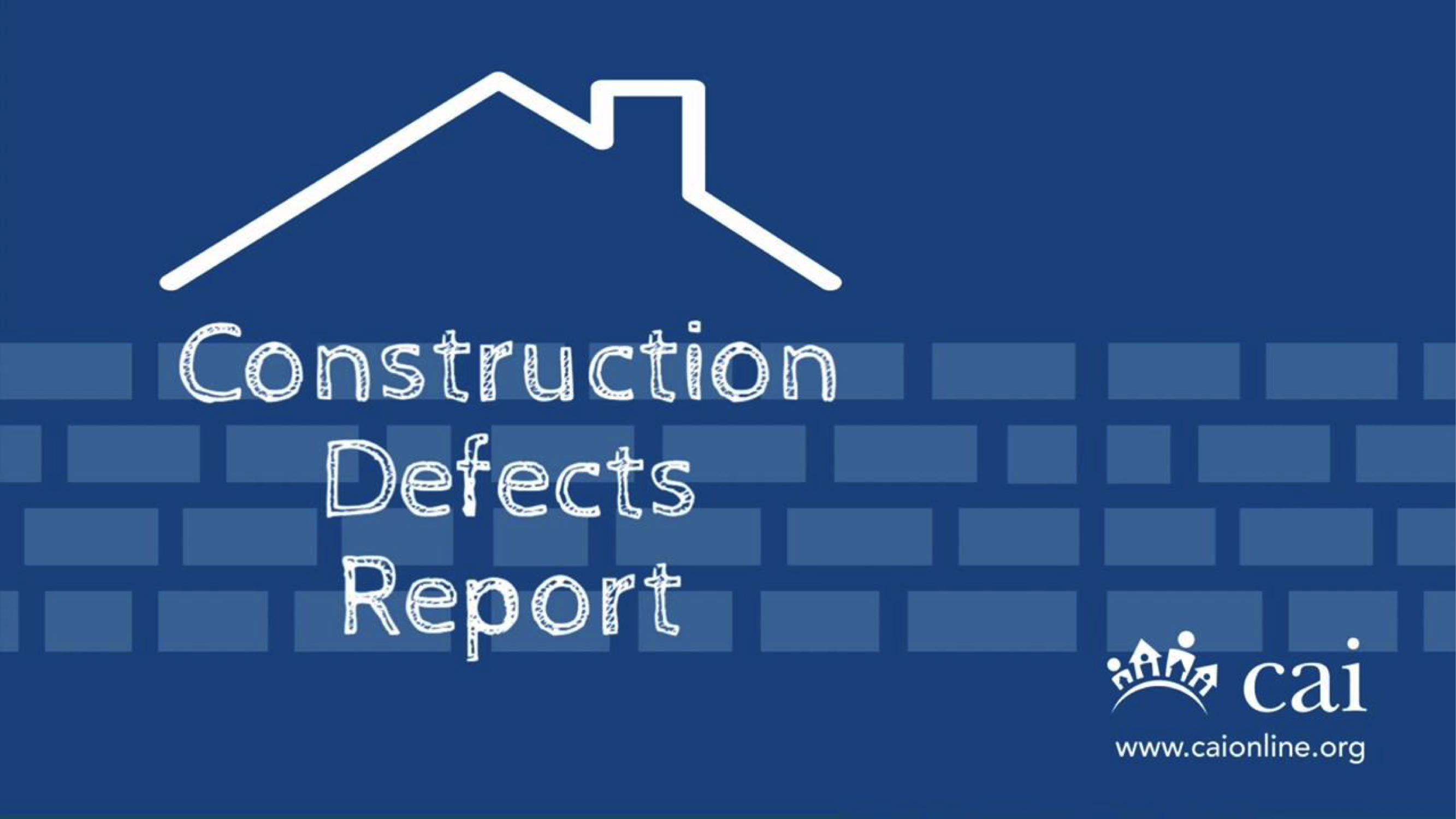 Community Associations Institute Construction Defects Report with comments from Washington DC and Maryland Condominium Construction Defect Lawyers and Attorneys