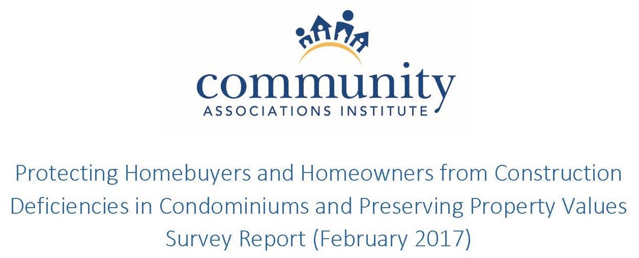 Construction Defects Report by Community Associations Institute