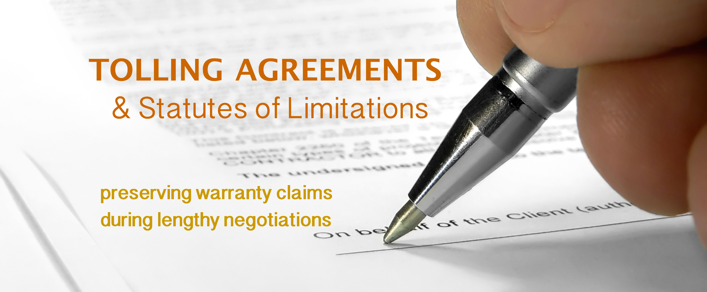 Tolling Agreements